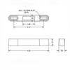 Strike / Keeper, Raised 3/4 Inch, Single Point Sliding Door Lock