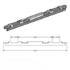 Sliding Patio Door Keeper 1/2" Narrow Raised Dual Point Lock