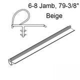 Marvin Clad inswing wood door jamb weatherstrip V796 Bulb, Frame 79.37" - Beige