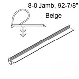 Marvin Clad inswing wood door jamb weatherstrip V796 Bulb, Frame 92-7/8" - Beige