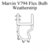 V794 Flex Bulb Weather-strip for door sill 68.75" - Beige