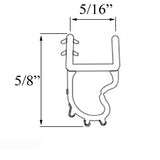 V794 Flex Bulb Weather-strip for door sill 68.75" - Beige