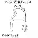 V794 Flex Bulb Weather-strip for door sill 87 9/16 - Beige