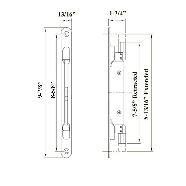 ASTRAGAL MORTISE LOCK - INACTIVE/PASSIVE PANEL DOOR LOCKING SYSTEM - S ...