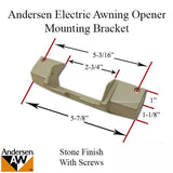 Andersen E-Z Awning Electric Opener Mounting Bracket with Installation Screws for Awning Windows