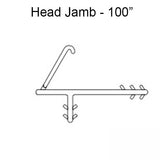 Marvin Single & Double Hung Head Jamb parting stop Weatherstrip V945 - Beige