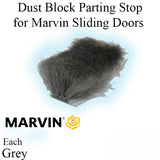 Dust block, Part Stop for Marvin Sliding Doors - Grey