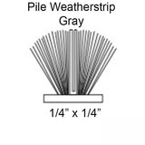 Marvin Gliding window, Horizontal Slider 1/4 x 1/4 Pile Weatherstrip - Gray