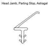 Marvin Head Jamb, Parting Stop, Astragal V795 Weatherstrip 79-5/16" - Beige