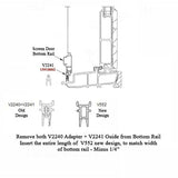 V552 BOTTOM GUIDE BAR - Standard Sliding Screen - 6 feet (74")