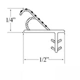 Marvin Casemaster Casement Window sash, V195 Flex-Leg Weatherstrip. 72" Beige