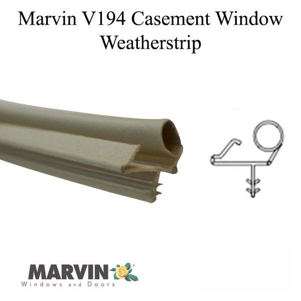 Marvin Casement Window, Bulb Weather strip, Jamb - 84 inch - Beige ...
