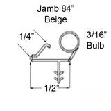 Marvin Casement Window, Bulb Weather strip, Jamb - 84 inch - Beige