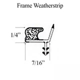 Marvin Casement Window, Foam Weather strip. 72" - Beige