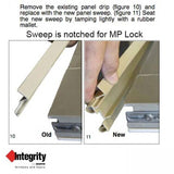 Integrity by Marvin Hinged Door Sweep, Primary LH 2-8 Door, V1890 Weatherstrip