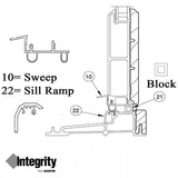 Marvin V1892 Sill Ramp Weatherstrip - Choose Length