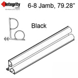 Integrity by Marvin Hinged Door Jamb Weatherstrip, V2350 79-9/32 - Black