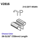 Marvin V2816 Sill Weather Strip with Length 28-21/32” (728mm) for 2-6(30") Doors - Black & Beige