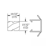 V2396 Jamb Parting Stop Weather Strip - CN 6-8 Height, 68-57/64" (1750mm)