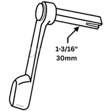 Interlock Sliding Door Handle Thumb Lever- Black, 16-477B