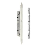 Brixwell 16-775w SS Multipoint Mortise Lock White Cup Trim Plate SS Screws And Screws