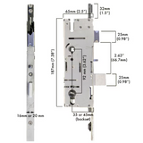 Amesbury Multipoint Lock P2000 American Style Active Mortise Lock With Tongue