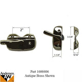 Andersen Tilt-Wash (DC) and Tilt-Wash (TW) Windows - Estate Series Sash Lock, Brushed Chrome