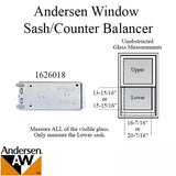 Andersen 200 Series Narroline Window Sash/Counter Balancer - 431