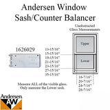 Andersen 637 Narroline Sash Balancer For 200 Series Narroline Window Sash Counter Balancer