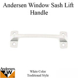 Andersen Sash Lift, 4 screw holes - White