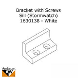 Andersen Tilt-Wash (DC) and Tilt-Wash (TW) Windows - Bracket w/screws - Sill (Stormwatch) - White