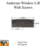 Andersen Perma-Shield Narroline Windows - Lift with Screws - DP Upgrade, Stone