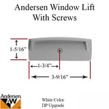 Andersen Perma-Shield Narroline Windows - Lift with Screws - DP Upgrade, White