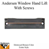 Andersen Tilt-Wash (DC) and (TW) Windows - Estate Hand Lifts w/Screws - Distressed Bronze