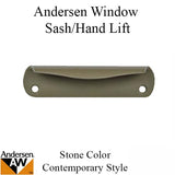 Andersen Contemporary Hand Lift, Tilt-Wash, Tilt-Wash 2, and Woodwright Double Hung - Stone