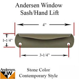 Andersen Contemporary Hand Lift, Tilt-Wash, Tilt-Wash 2, and Woodwright Double Hung - Stone