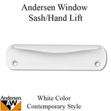 Andersen Contemporary Hand Lift, 200 Series double hung window, Metal - White