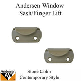 Andersen Contemporary Finger Lift, Metal - Stone