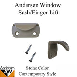 Andersen Contemporary Finger Lift, Metal - Stone