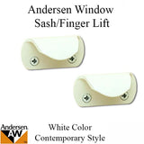 Andersen Contemporary Finger Lift, Metal - White