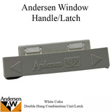 Andersen Tilt-Wash (DC) and (TW) Windows - Handle - Double Hung Combination Unit/Latch - White