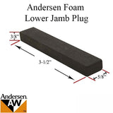 Foam Plug for Lower Jamb, Andersen Tilt-Wash and Tilt-Wash 2