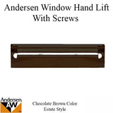 Andersen Estate Hand Lift, Tilt-Wash (DC) and Tilt-Wash (TW) Windows - Chocolate Brown