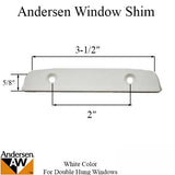 Andersen Sash Lock Keep White Shim Spacer For Andersen Double Hung Windows