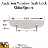 Andersen Shim Spacer For Andersen Double Hung Windows Sash Lock White