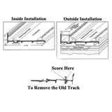6 Foot Replacement Track For Sliding Glass Door - Aluminum