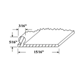 6 Foot Replacement Track For Sliding Glass Door - Aluminum