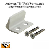 Andersen Exterior Sill Stormwatch Bracket w/ Screws - White