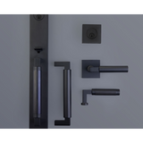 Emtek 4205 Hercules Smooth Monolithic Dummy Set Entrance Handleset - Brass Tubular