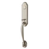 Emtek EMP4313 Richmond Single Cylinder Entrance Handleset - Brass Tubular - EMPowered Upgrade